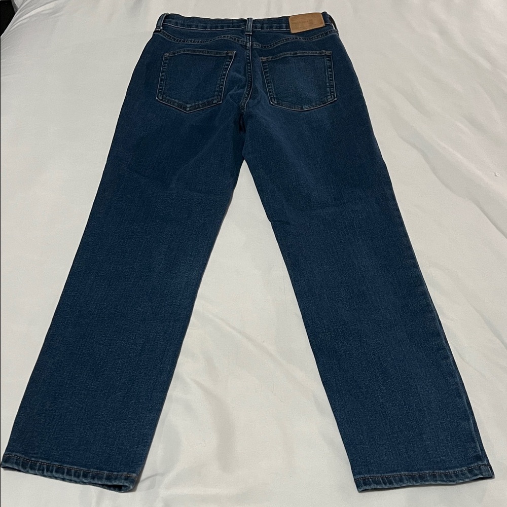 Everlane High Rise Slim Straight Button Fly Cigarette Jeans - Picture 4 of 6